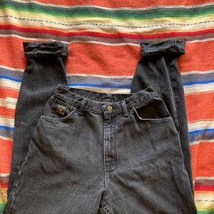 Vintage Wrangler For Women Black High Waist Jeans